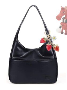 🆕 Women Tote Bag Hobo Handbags Soft Vegan Leather Shoulder Bags Slouchy Tote